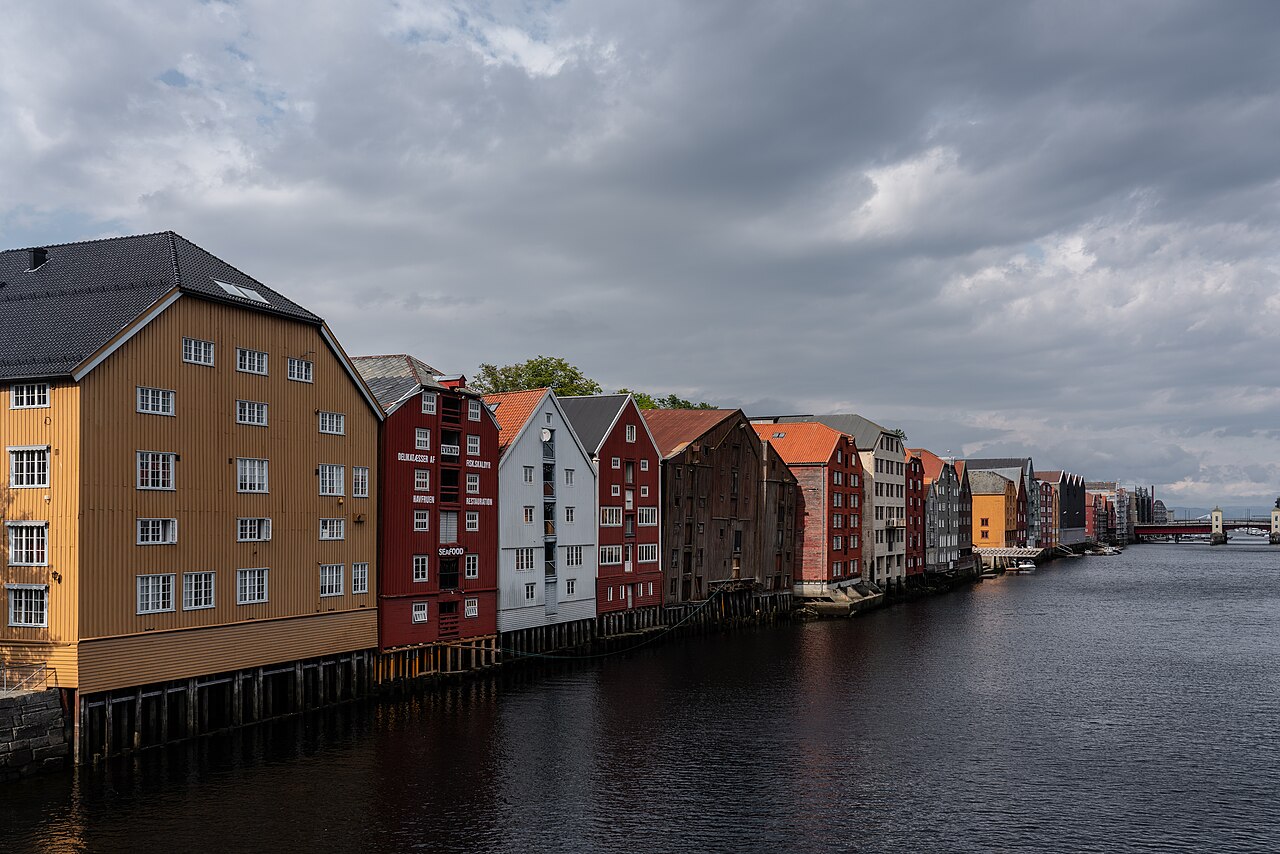 Gamle Bybro Old Town Bridge on the Trondheim Family Walking Tour for cruise passengers