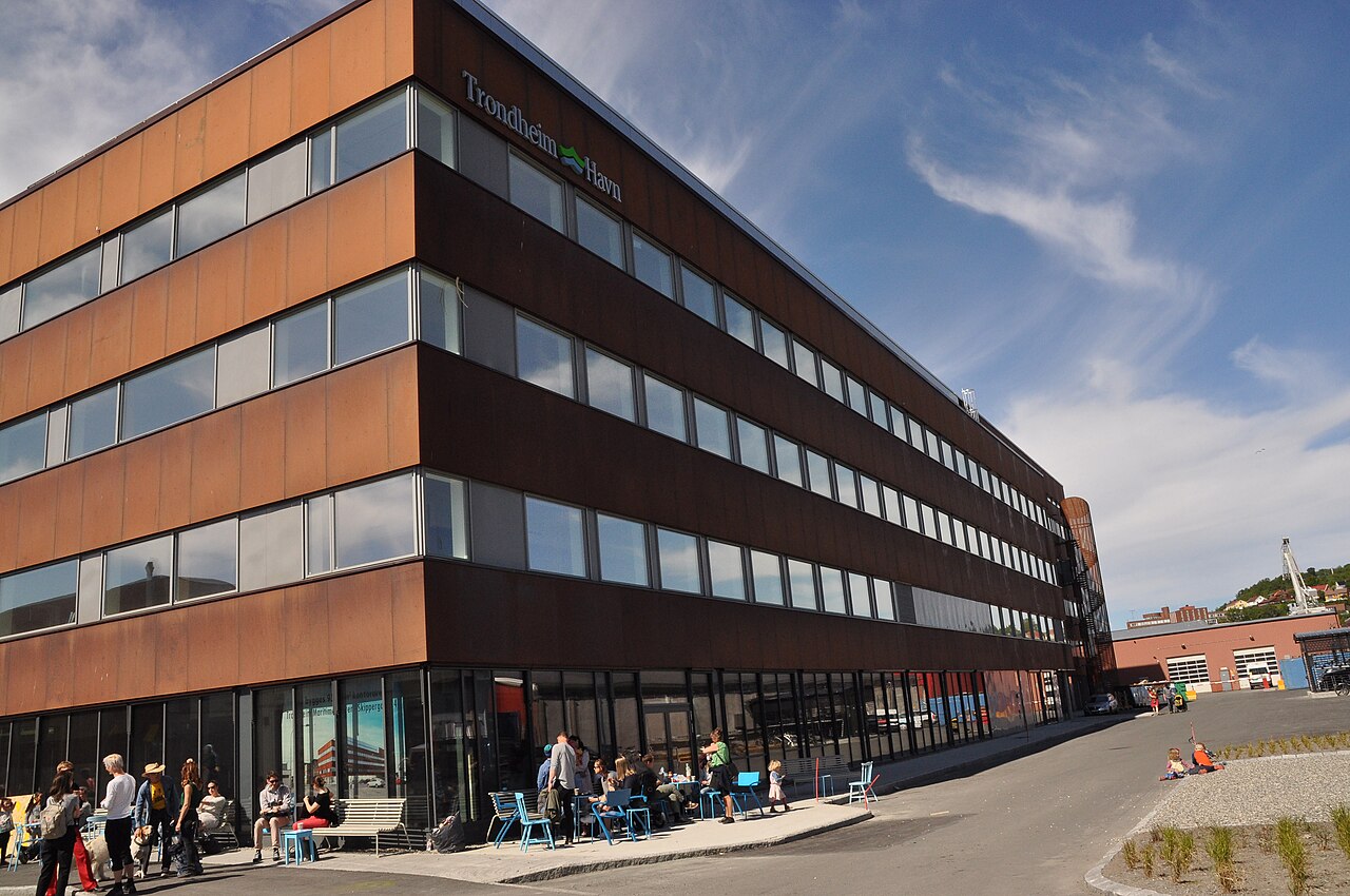 Trondheim harbour and waterfront with cruise-friendly city views along the Trondheimsfjord